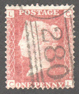 Great Britain Scott 33 Used Plate 91 - CL - Click Image to Close